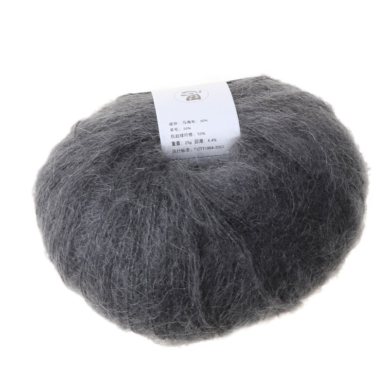 Fil de laine à tricoter en cachemire doux, Mohair T84E, bricolage, châle, écharpe, fil à Crochet, fournitures