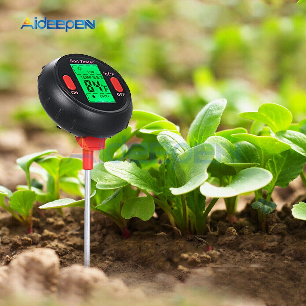 5 In 1 Ph Bodem Tester Water Vochtmeter Vochtigheid Thermometer Photometer Water Meter Tuin Planten Hydrocultuur Analyseren