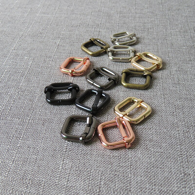 1 pièces 15mm métal ajusteur curseur matériel pour sac à dos sac à main chat chien collier couture accessoires sac à main sangles boucle de ceinture