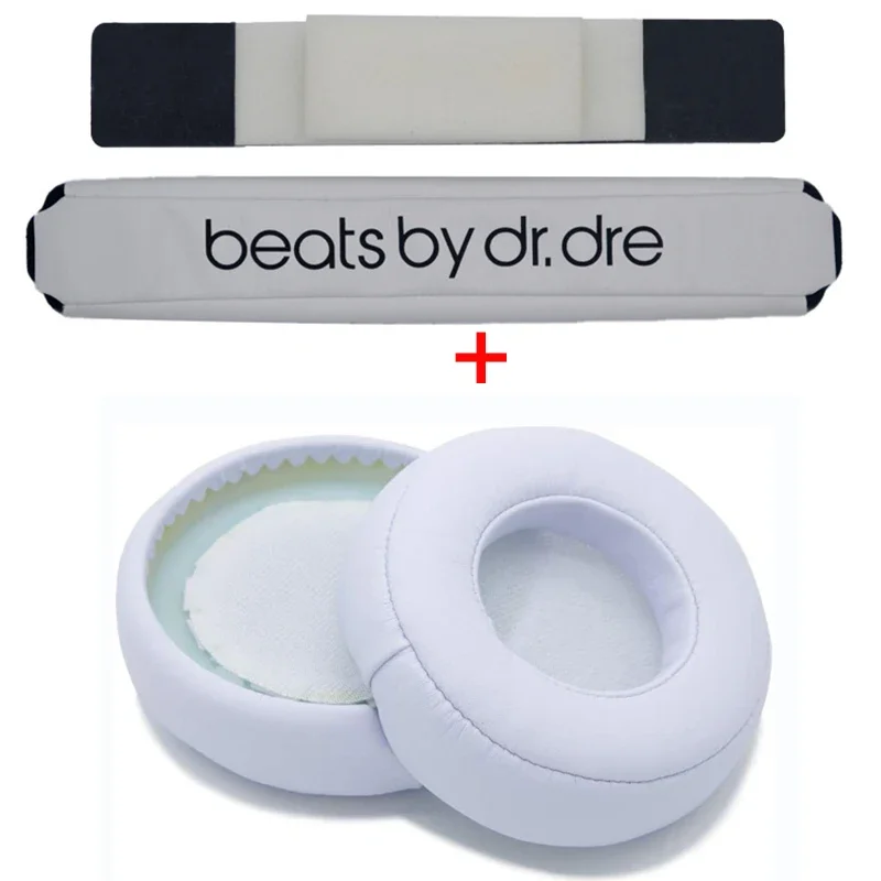 Reparasjon av erstatningshodebånd til beats av dr. dre pro detox-hodetelefoner, hodebånd og ørykte i pu og mykt minneskum: Oransje rød