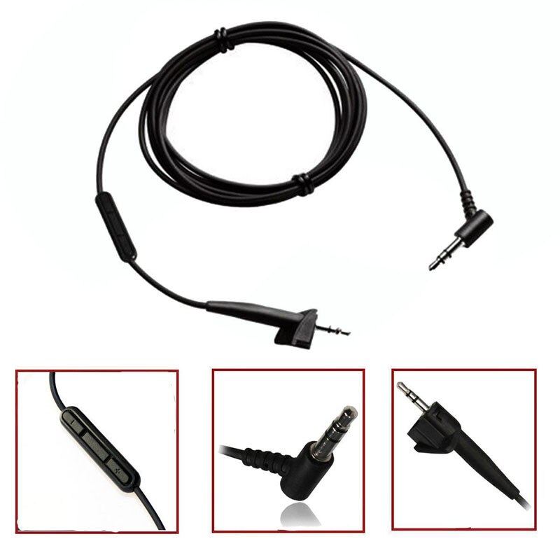 Convient pour BOSE AE2 AE2i, câble de casque, remplacement de ligne, microphone, ligne d&#39;enregistrement, ligne de contrôle du volume