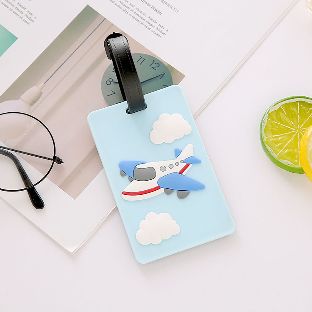 Travel Accessories Luggage Tag Animal Cartoon Silica Gel Portable Label Suitcase ID Address Holder Baggage Boarding