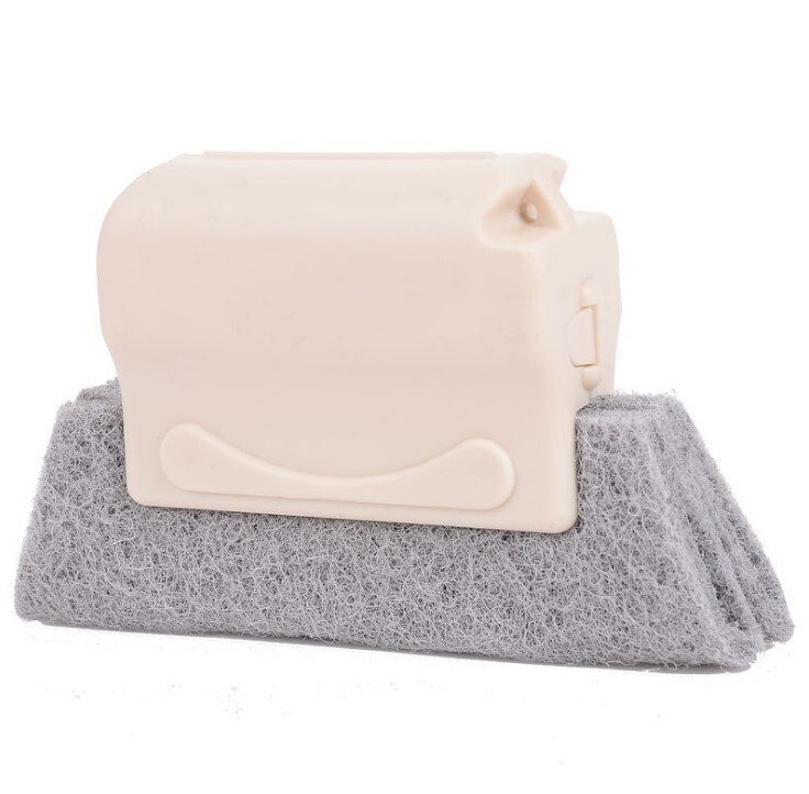 Window Clean Tools Groove Cleaning Cloth Window Cleaning Brush Windows Slot Cleaner Brush Clean Window Slot Clean Tools: Beige