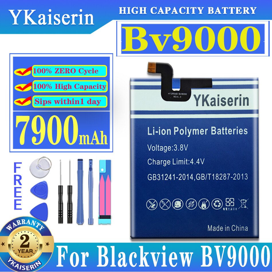 Ykaiserin Batterij Voor Blackview BV9800/BV9800 BV9900 BV9000 Pro BV9600 Batterijen Voor Blackview DK014 626479P Batterijen Track No: Bv9000