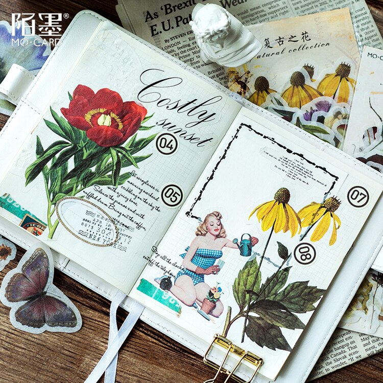 12 set/1 lot Stationery Stickers Paper Natural leaves Diary Planner Decorative Mobile Stickers Scrapbooking DIY Craft Stickers