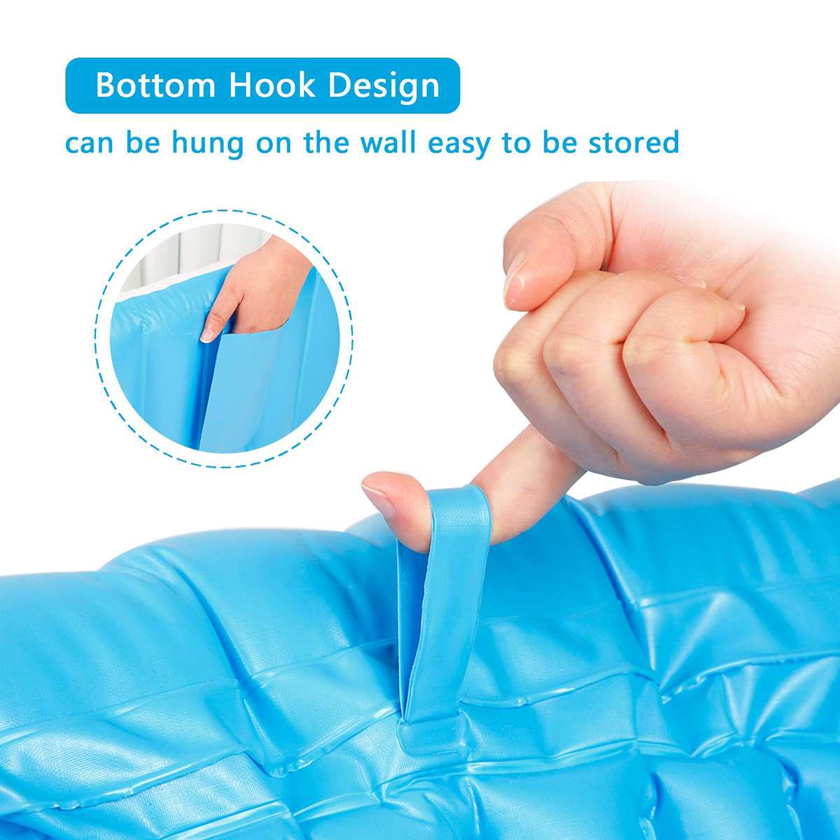 Draagbare Baby Bad Opblaasbaar Bad Baby Bad Kussen Warm Warm Houden Vouwen Bad Bad Douche Tool 98x65x28cm