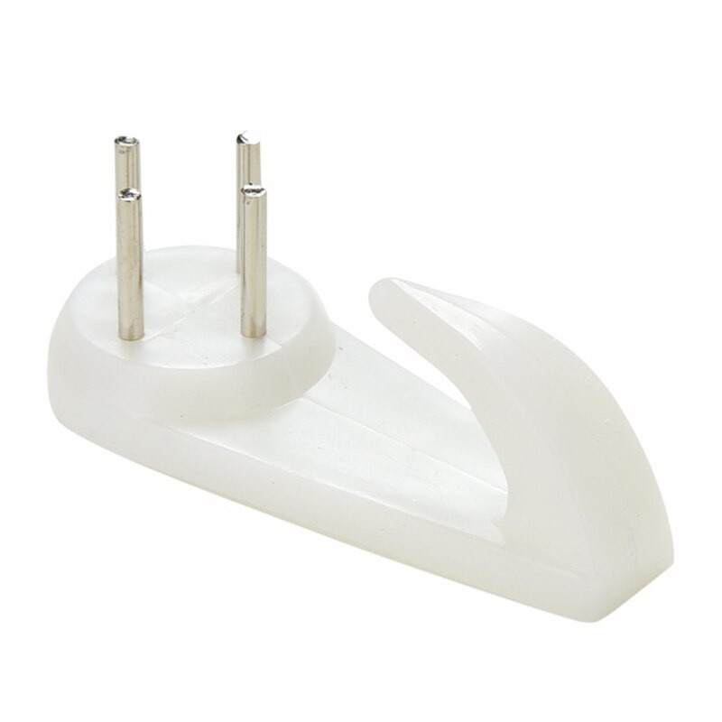 10 stk hvid maleri fotoramme krog plast usynlige væg kroge montere fotobillede søm krog bøjle spejl hængende bøjler