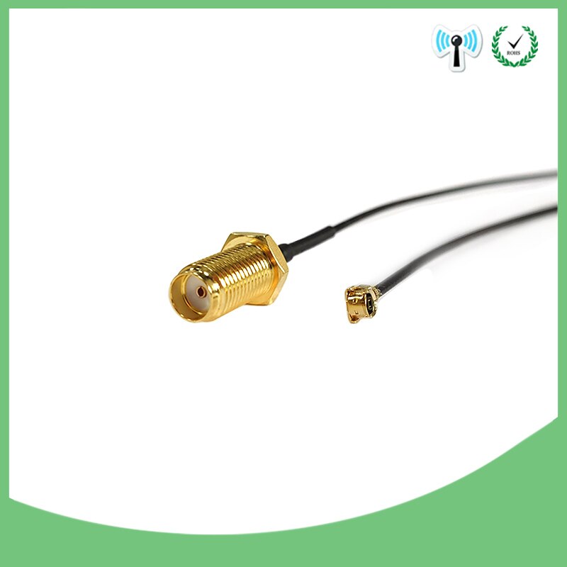 2 pces cabo de extensão ufl para rp sma conector antena wi-fi pigtail cabo ipx a RP-SMA fêmea para ipx 20cm