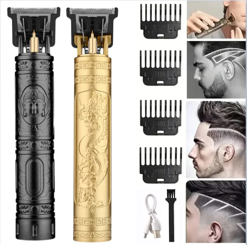 Carving Tondeuse Professionele Haarsnijmachine Kapper Oplaadbare Tondeuse Metalen Kapsel Machine Clipper voor Mannen