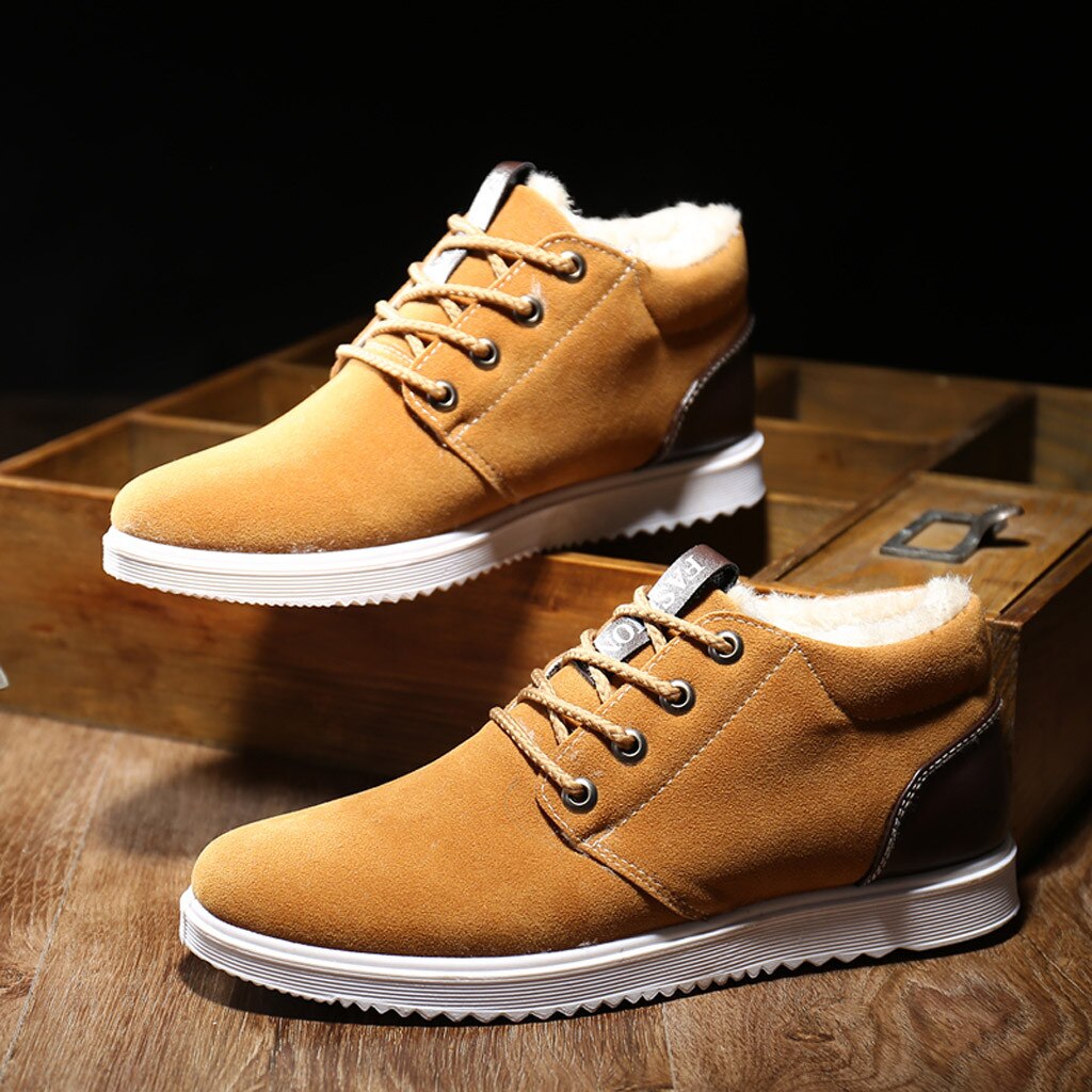 Men Shoes Autumn Winter Boots Winter Men Casual Men Shoes Breathable England Trend Sports shoes Frosted zapatos de hombre: YE / 41
