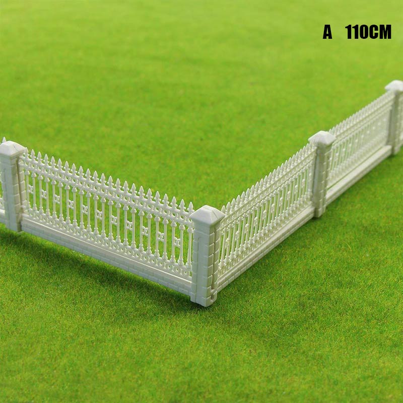 Fence Wall Model Garden Hedge Railing Fence Model for Sand Tables Model Train Railway Building Model Accessories D6: A