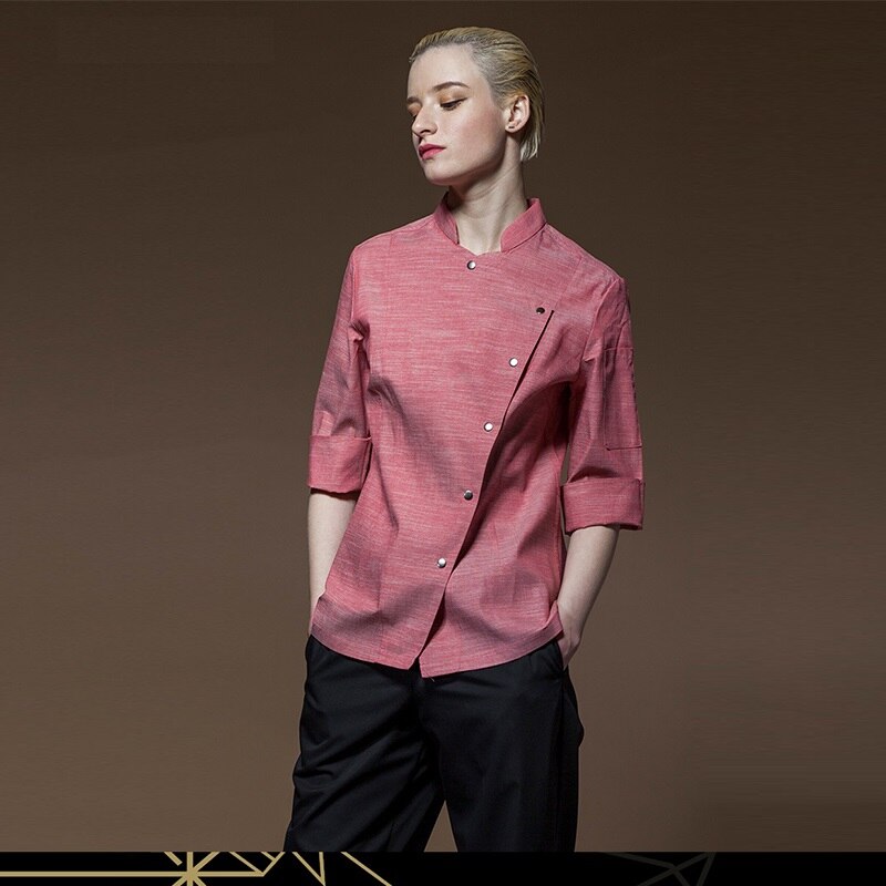 Restaurant Hotel Kicthcen Man Woman Long-sleeve Chef Jacket Summer chaquetas de co Broadcloth Chef Uniforms,83