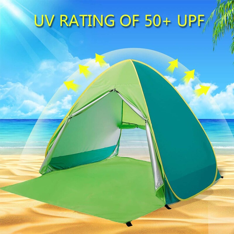 Ultralight Pieghevole Tenda Pop Up Automatico Aperto Tenda Della Spiaggia Famiglia Turistico Pesce Camping Tenda Da Sole tenda