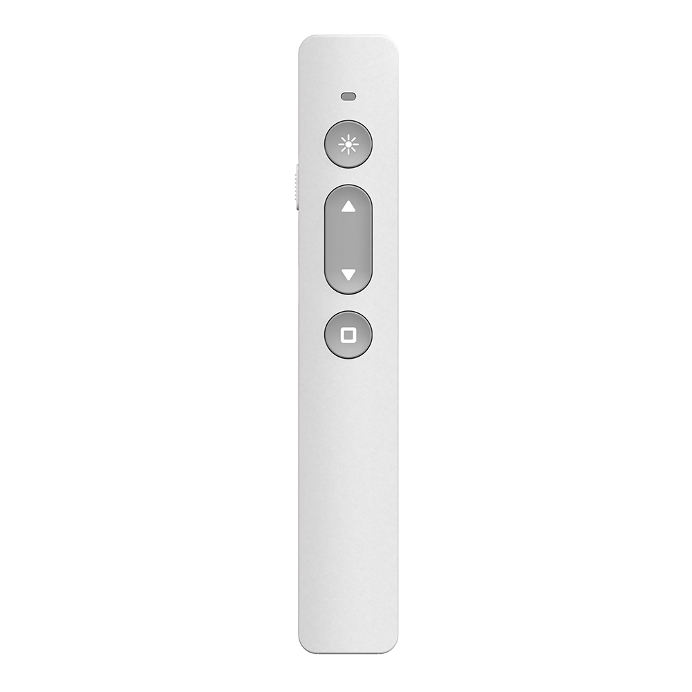 Presentation Clicker Wireless Presenter Pointer N35 RF 2.4GHz PPT Slide Advancer USB Remote Control Flip Pen for Powerpoint: White