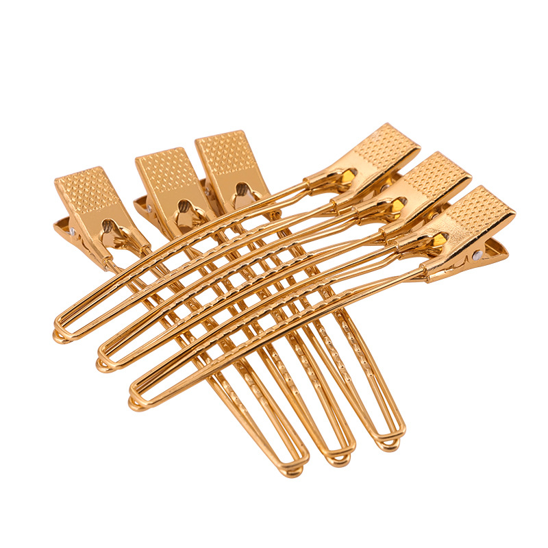 6 Teile/satz Friseur Alligator Haar Clips Salon Profi Nahtlose Clip Schnitte Barbier Styling Barbershop Zubehör