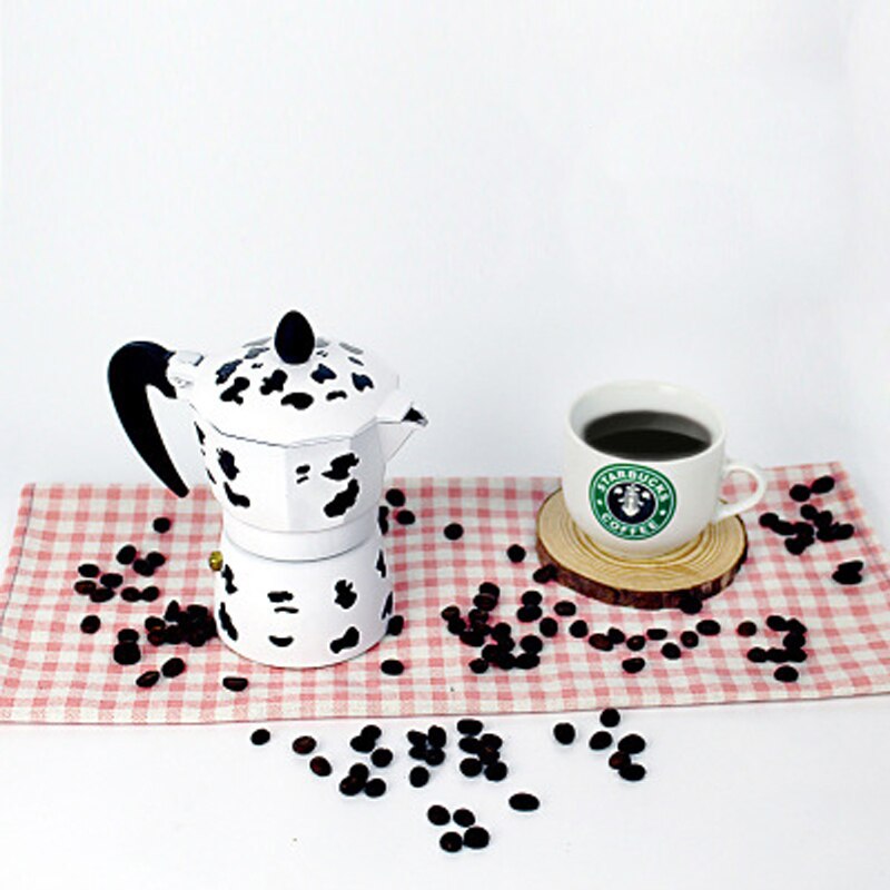 Cafetera de aluminio Moka Octangle para Mocha, café negro, café italiano, práctico, fácil de limpiar