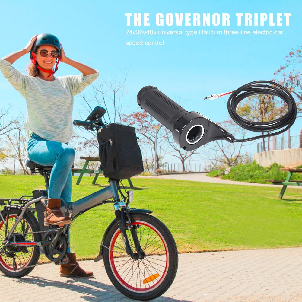 Electric Vehicle Twist Speed Handlebar 24V 36V 48V 3 Wire Twist Vehicle Throttle Grip Speed Governor Handlebar Controller