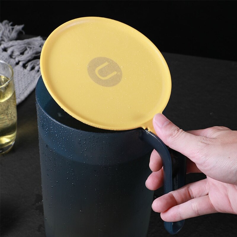 Water Pitcher Plastic Juice Pitcher With Lid - Dishwasher Safe BPA Free Durable Beverage Jug Home Kitchen Household