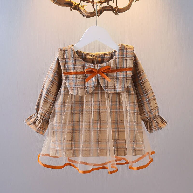 Vestito da bambina per neonato vestito da principessa per bambini invernale vestito da bambina a maniche lunghe Pullover + vestito con borsa a forma di orso vestito per bambini