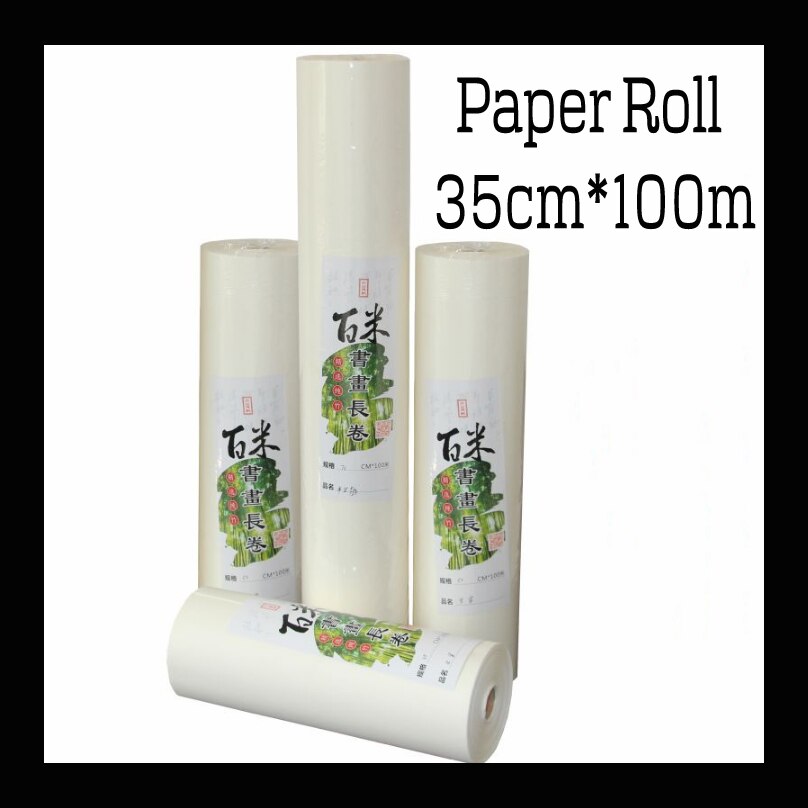 35cm*100m kinesiska målarpapper rulle rispapper kalligrafi papper för målning konst papper leveranser
