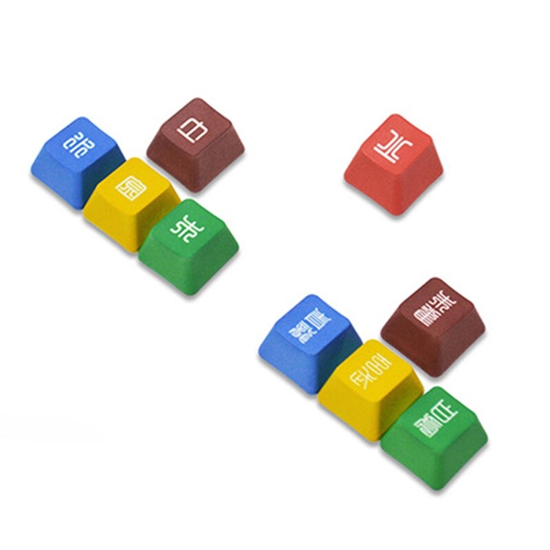 Oem wasd-richtungstastenkappen aus pbt-farbstoffsublimation für mechanische tastaturen (9 tasten)