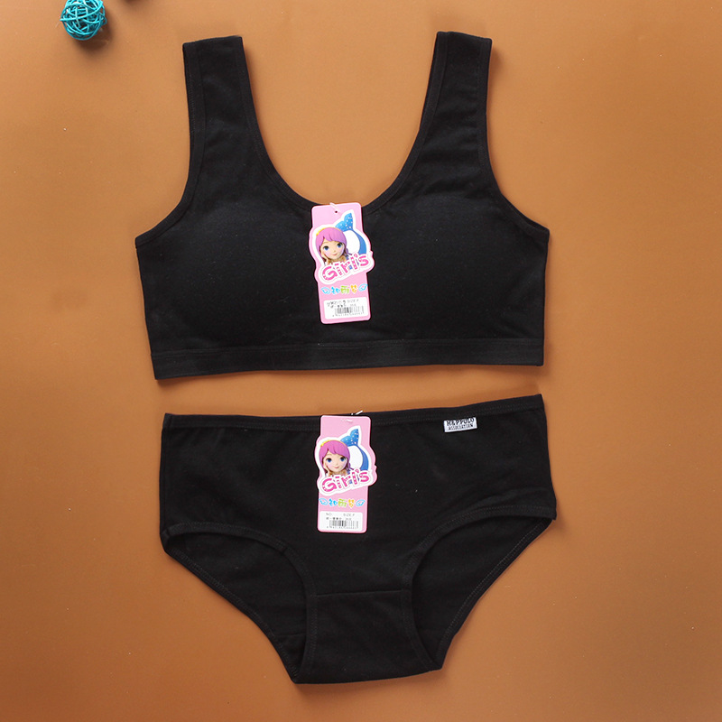 Teenage Girl Bra and Panties Sets 12 Year Old Teen Clothes Sport Underwear 14 Training Bra for Girls 8-14Y Brief Topic Tube