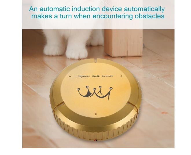 vacuum cleaner Clean robot home automatic intelligent floor sweep machine Dry/ wet Remote: Golden