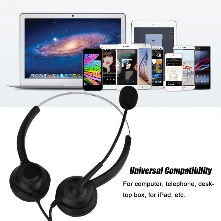 Mute Functie Callcenter USB Headset Noise Cancelling USB Callcenter Headset met Microfoon Hoofdtelefoon