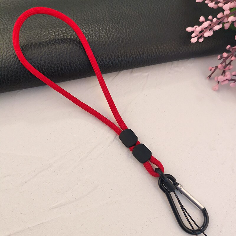 Cordón ajustable para teléfono móvil, cuerda corta tejida a mano, colgante para muñeca, funda universal antipérdida que combina con todo: 04
