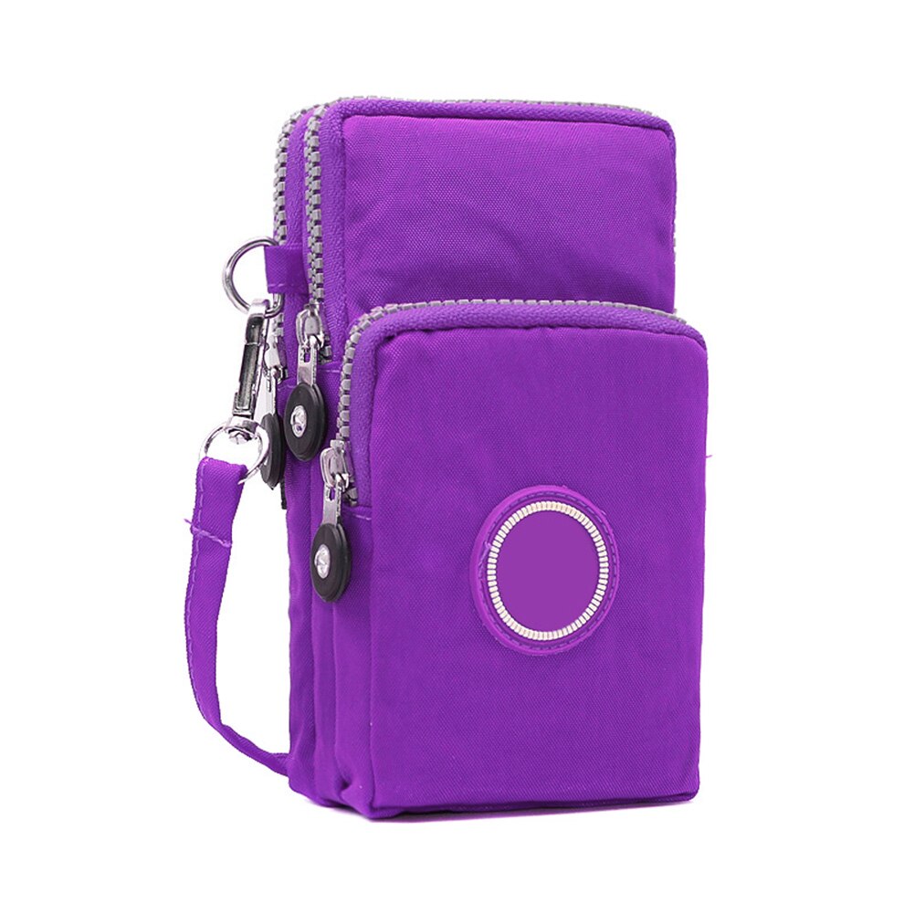 Women Messenger Crossbody Bag Wallet Handbag Phone Pouch Case Zipper Casual Shoulder Bag Purse B99: light purple