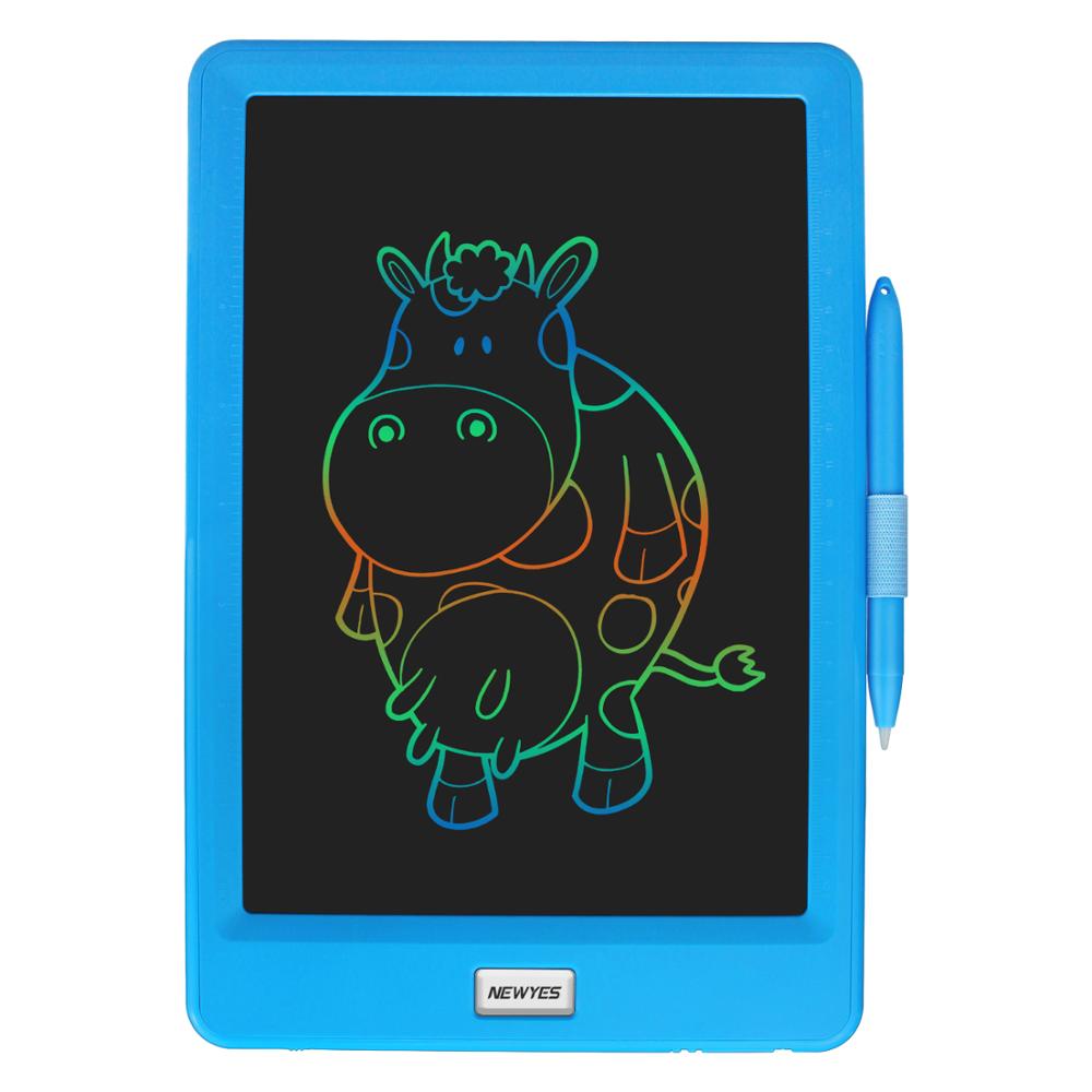 drawing tablet 10 inch lcd writing tablet electronics graphic tablet drawing pad Colorful Version with Lock Function Doodle: blue colors pad
