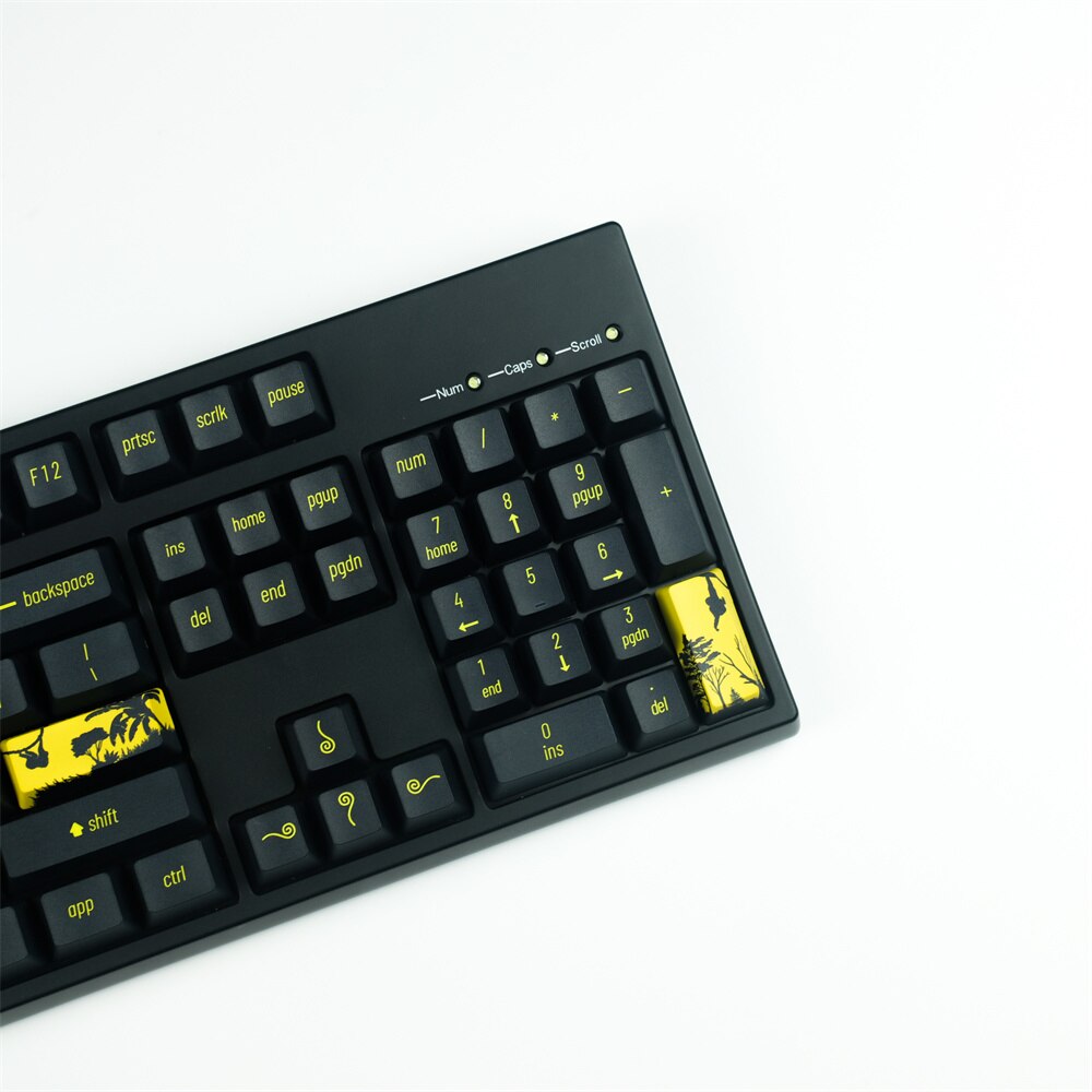 1 Set PBT Dye Subbed Keycap GMK Monkeys KeyCaps OEM Profile With ISO For Cherry MX Kailh Gateron Switches Mechanical Keyboard