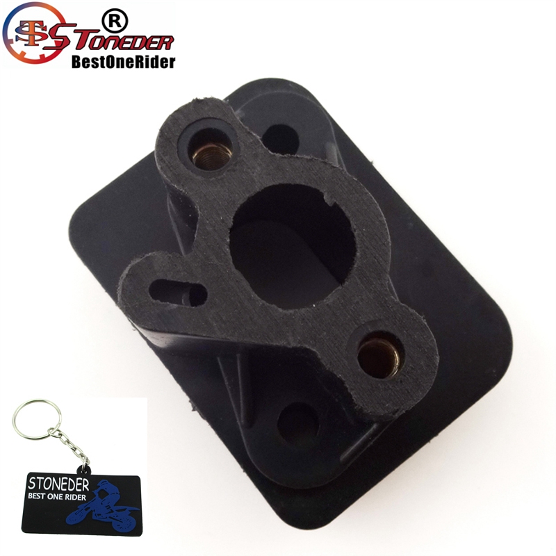 STONEDER Intake Pipe Inlet Manifold For 2 Stroke 43cc 49cc Engine Carburetor Goped Pocket Bike Tornado Scooter G-Scooter Cat Eye