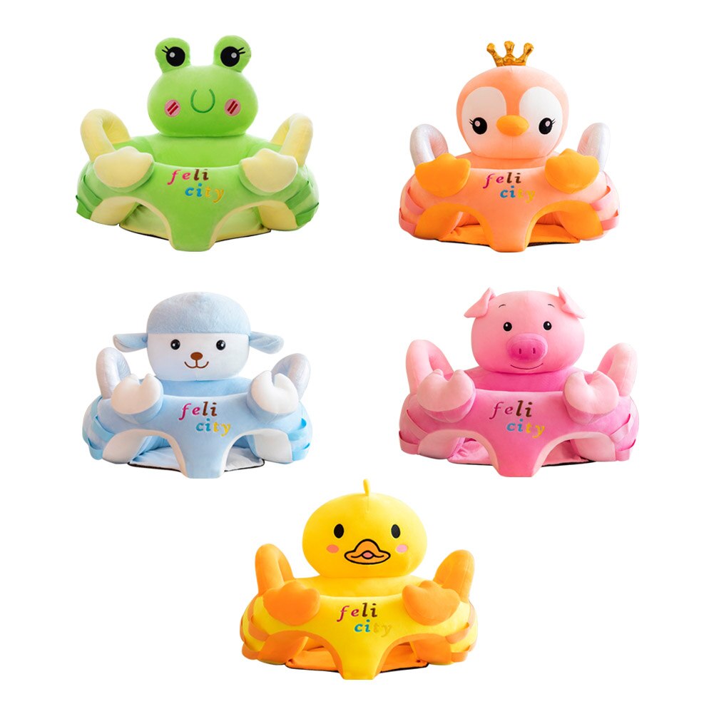 Cartoon Cute Toddlers Sofa Covers Anti-fall Chair Baby Early Education Without Filling