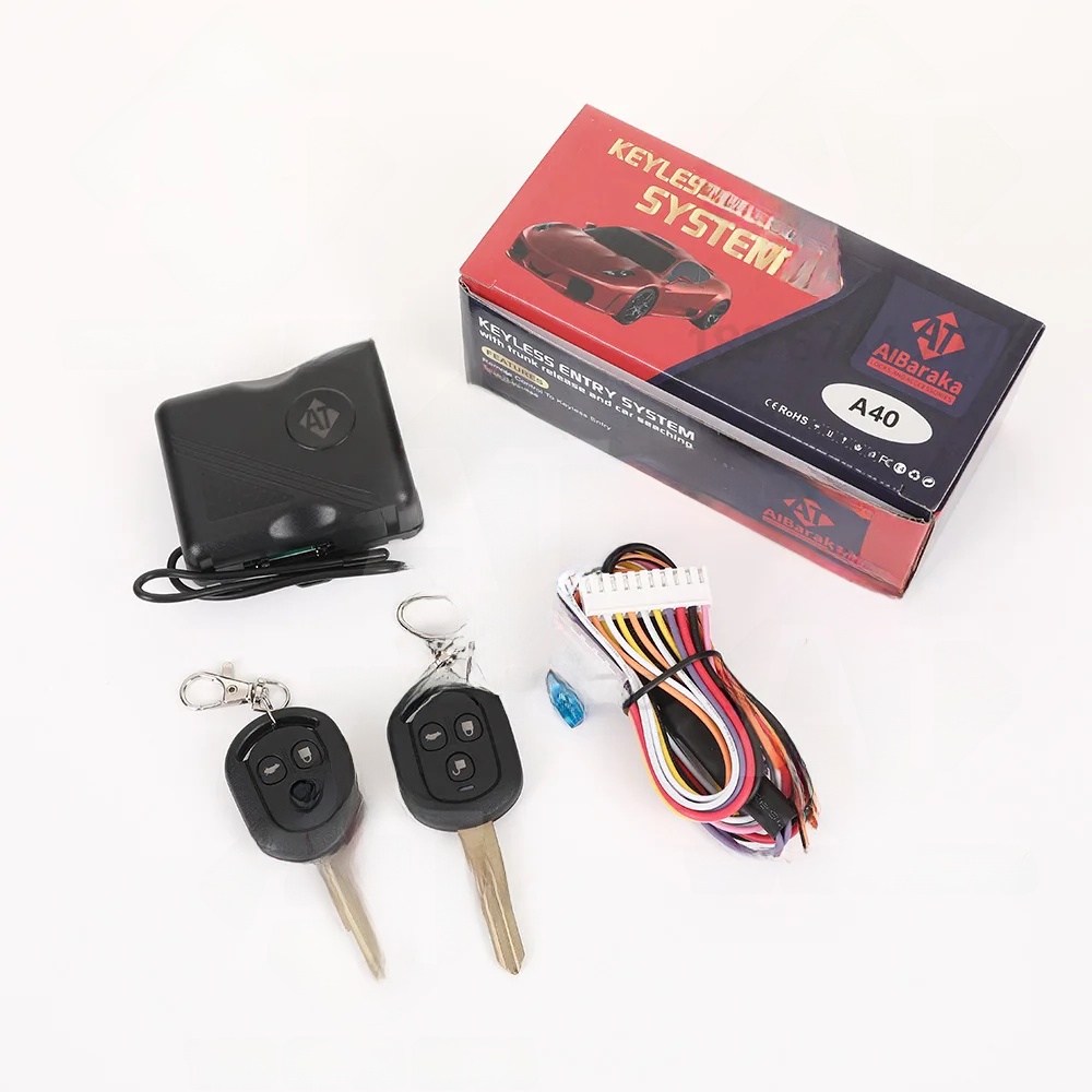 Sistema de Control de Acceso sin llave Universal para coche, alarmas de Control automático antirrobo para vehículos todo terreno y motocicletas: Rojo