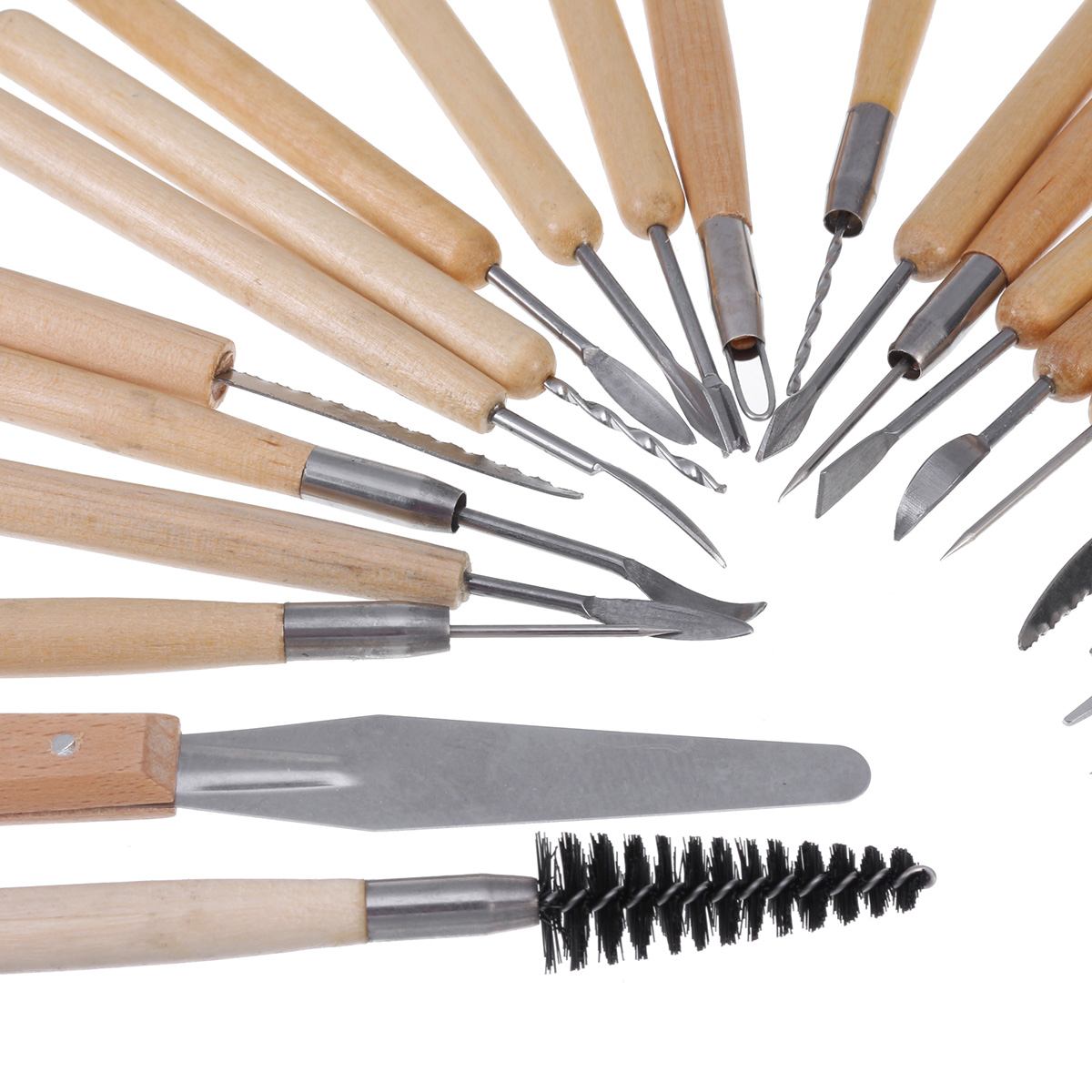 30/22/8PCS Ceramic Clay Tools Set Crafts Polymer DIY Art Modeling Clay Tools Pottery Wooden Pottery Sculpting Clay Cleaning Tool