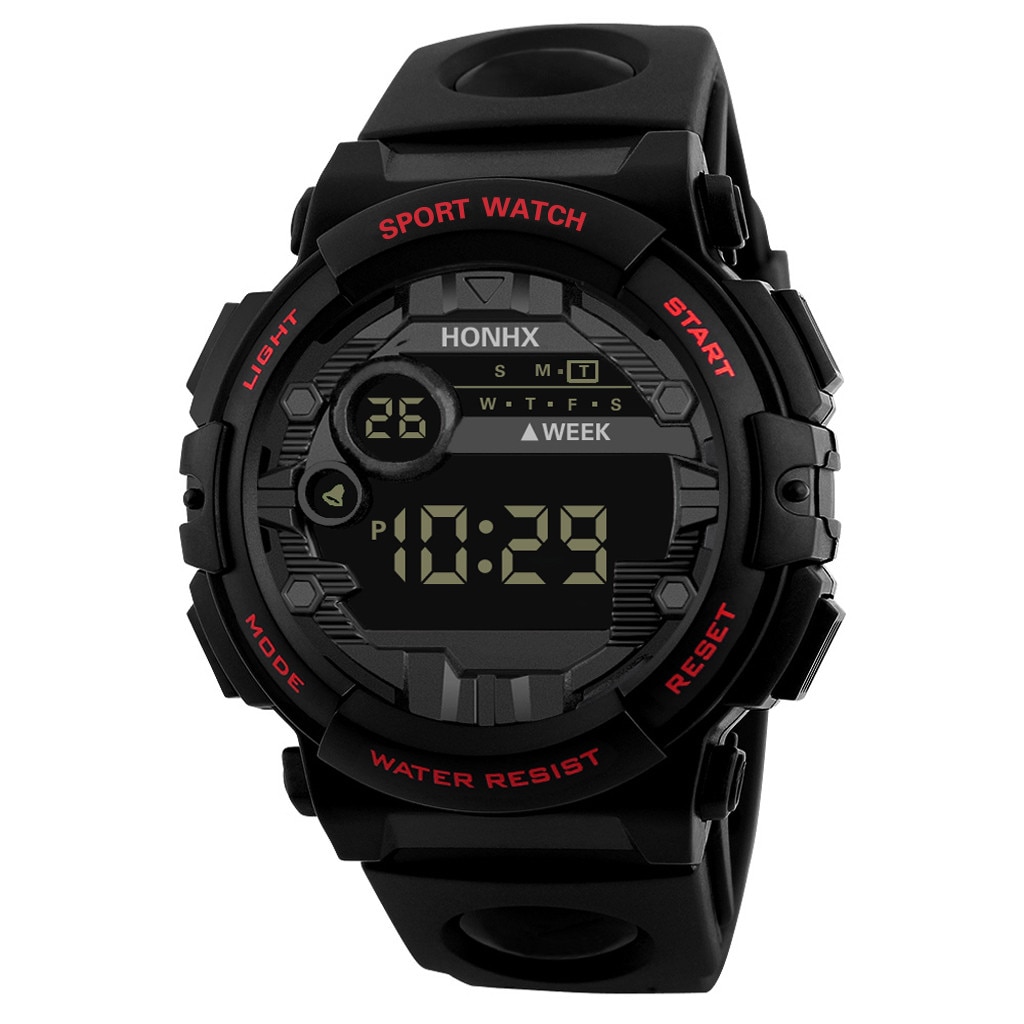 Mannen High-End Digitale Led Horloge Outdoor Sport Horloge Casual Elektronische Horloge Led Sport Horloge Led Horloge Digitale relogio