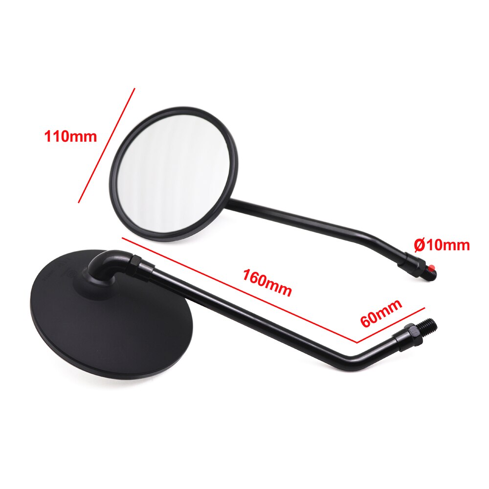 Rétroviseur rond et latéral de moto universel chromé, pour Husqvarna Svartpilen 401 Triumph Bonneville SXR700