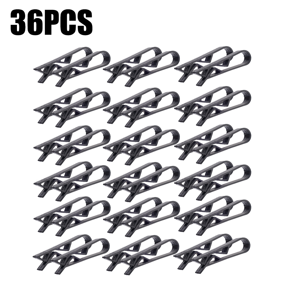 36/2pcs Garbage Bin Fixed Clip Waste Basket Rubbish Bag Anti-Slip Holder Clamp Snack Bag Sealing Clips Kitchen Storage Organizer: Chocolate