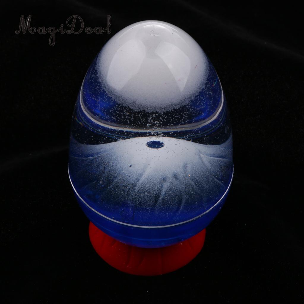 Volcano Eruption Egg Liquid Sandglass Hourglass Sand Timer Gadget Toy Home Decor Shelf Display Ornament Decoration