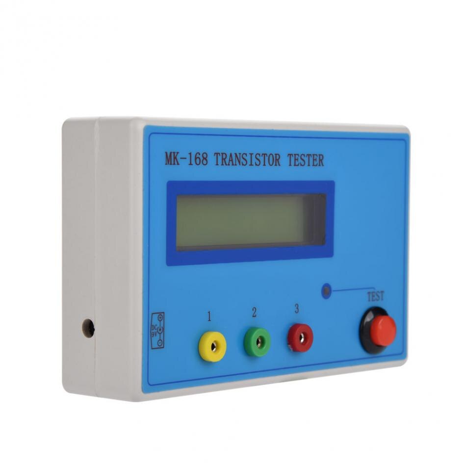 Mk -168 transistor tester esr rlc npn pnp mos måler diode triode kapasitans motstand måleverktøy tilbehør måler