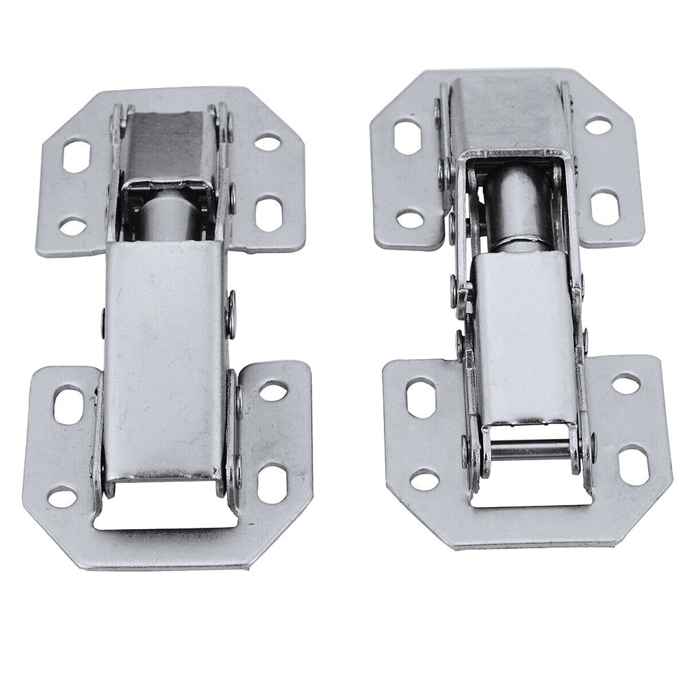 2Pcs 3 Inch 90 Degree Door Hinges Easy Mount Concealed Kitchen Cabinet Cupboard Sprung Door Hinges Home Improvement