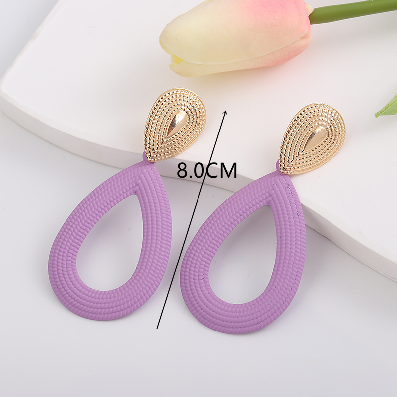 Pendientes colgantes geométricos de mariposa y flor púrpura para mujer, Margarita, corazón, redondo, cuadrado, Brincos, joyería de boda dulce: Color amarillo claro