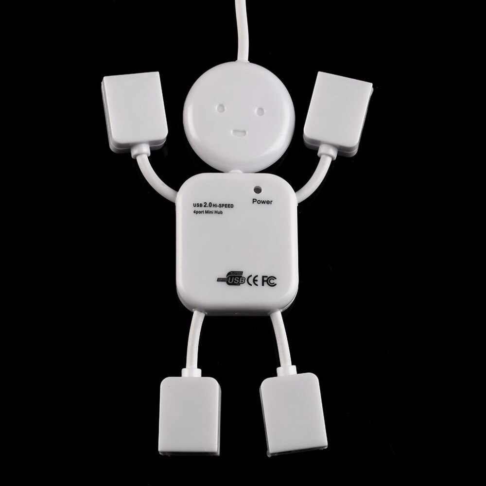 4 Port High Speed Usb Hub 480Mbps Usb 2.0 Multi Hub Splitter Uitbreiding Voor Laptop Pc Computer Mobiele Hdd flash Drive En Meer