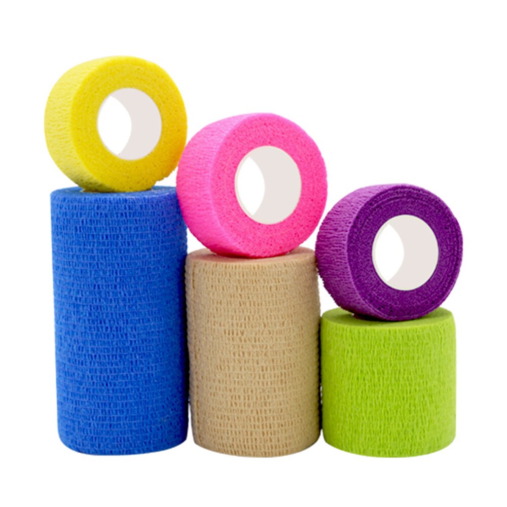 12 Pcs/set Self Adhesive Tape Cohesive Wrap Bandages for Wrist Ankle Sprains Swelling Tape