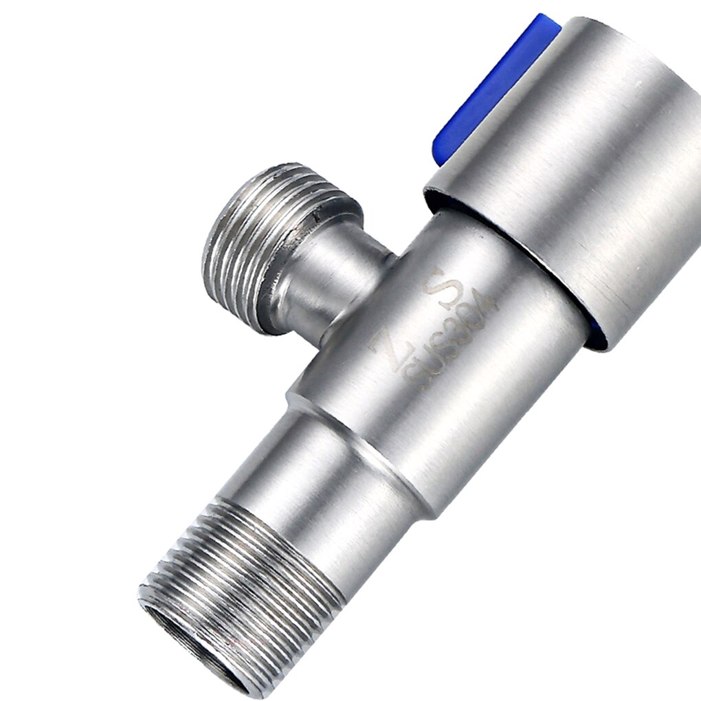 Recableght Toilet Sink Stainless Steel Angle Valve Cold Water Stop Material Durable Bathroom Basin Faucet Valve