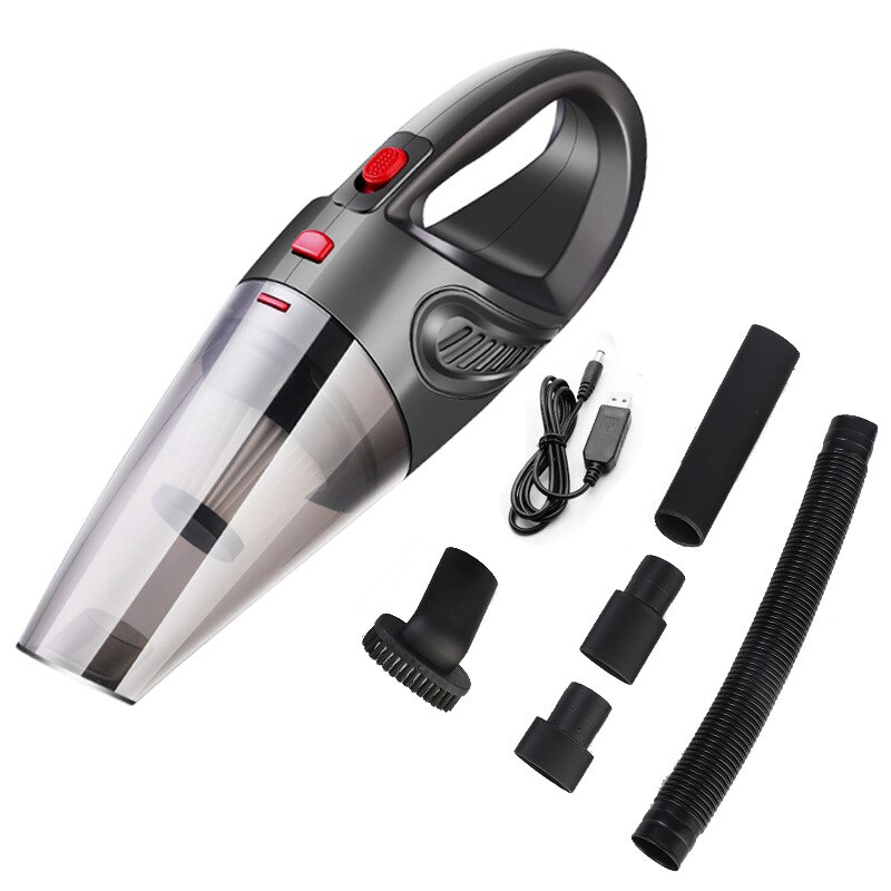 Wireless Car Vacuum Cleaner 5000Pa Cordless Powerful Cyclone Suction Wet/Dry Vacuum for Auto Home Handheld Cordless Vacuums: white