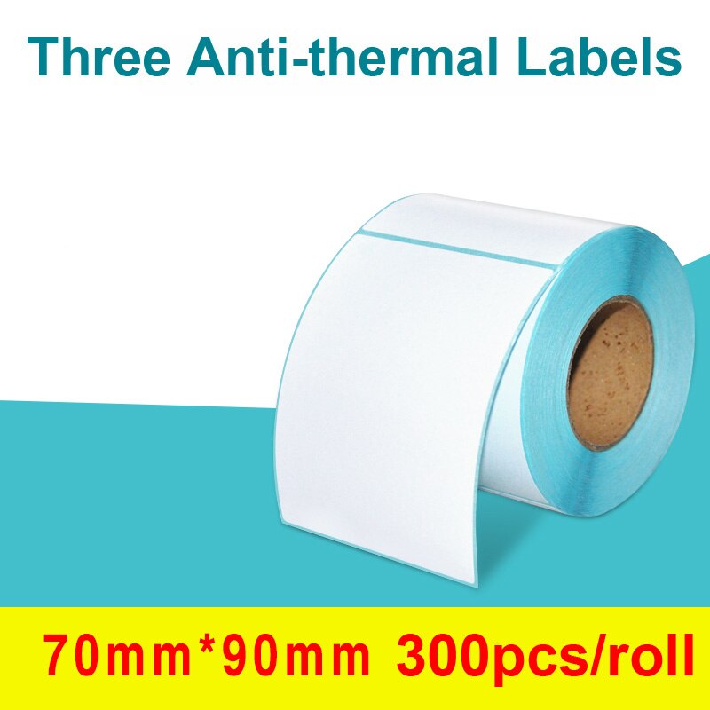 Lijm Thermische Label Sticker Direct Print Waterdichte Print Levert 70X50Mm Adres Labels: 70x90mm 500pcs