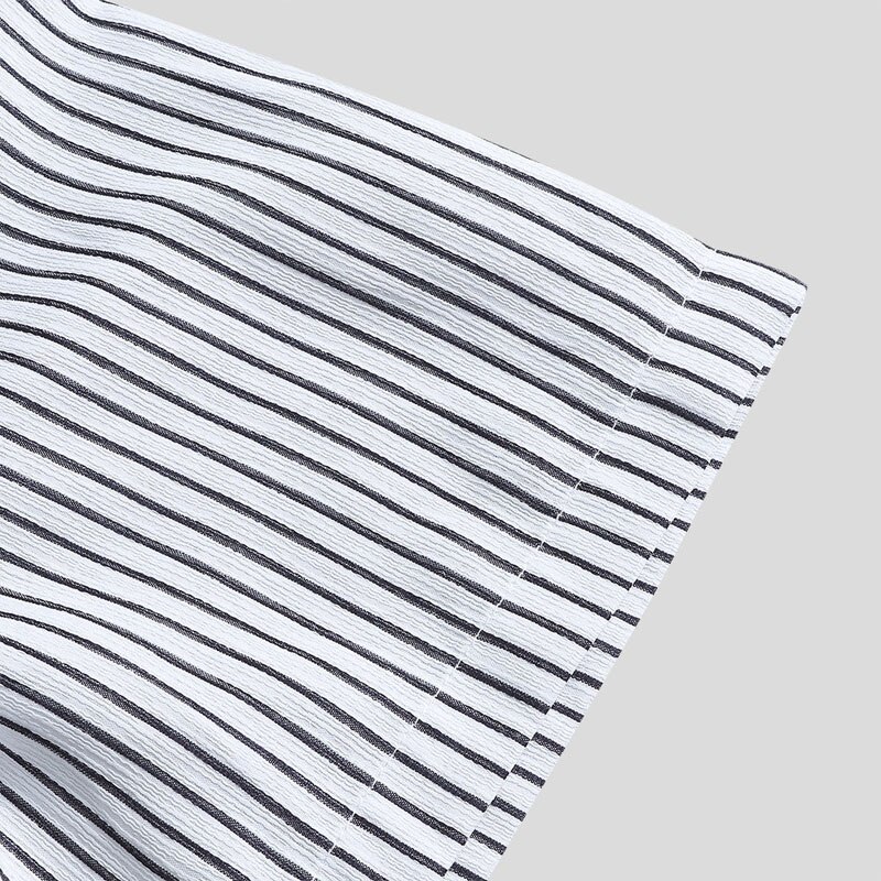 sommer Plus størrelse skjorter herre 5xl 6xl 7xl byste 135cm løse stripete herreskjorter korte ermer 3 farger