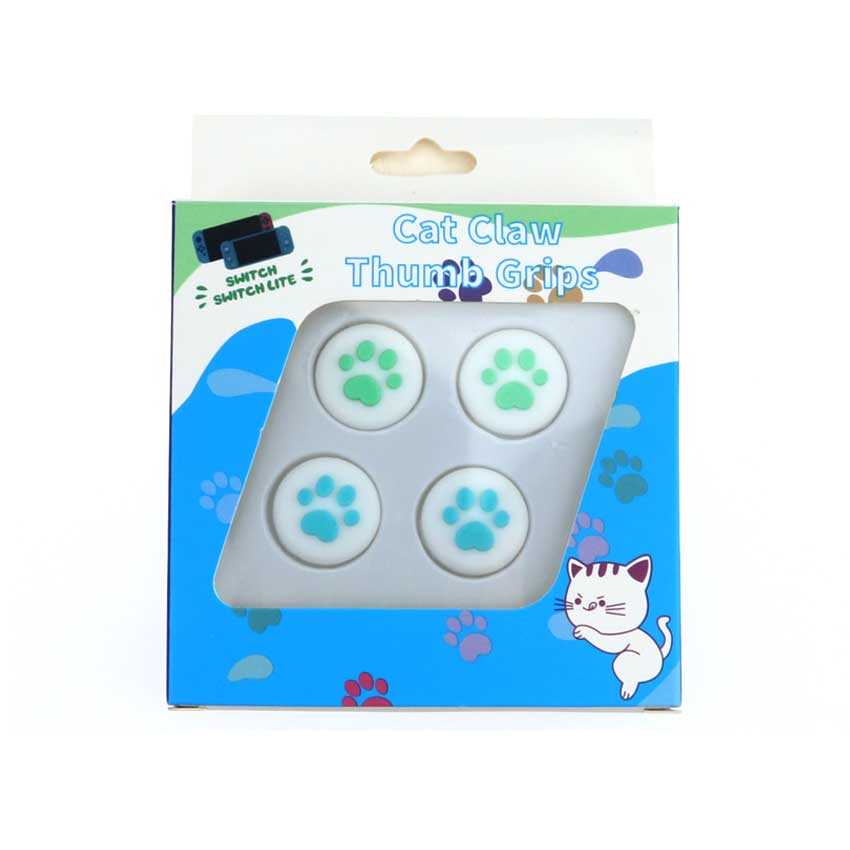 YuXi 4pcs Cute Cat Claw Analog Thumb Stick Grips Cap for Nintend Switch Lite Joy Con Joy-Con Controller Joystick Cover Case: K K L L